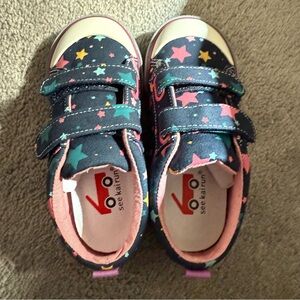 See Kai Run Kids Star Pattern Sneakers - Navy Blue and Pink